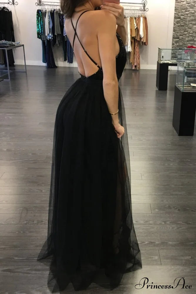 Saylor Formal Double Charming Slit Tulle Dress image 7