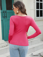 Scoop Arm Long Neck T-Shirt image 15