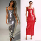Sequin Backless Slim Fit Slit Prom Dress image 1