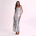Sequin Backless Slim Fit Slit Prom Dress image 3