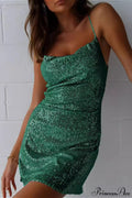 Sequin Bodycon Backless Party Dress image 1
