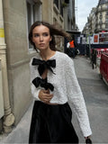 Sequin Bow Lace-Up Short Coat image 5