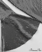 Sequin Long Sleeve Charming Off-Shoulder Maxi Dress image 12