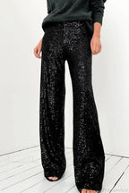 Sequin Long Straight Pants image 9