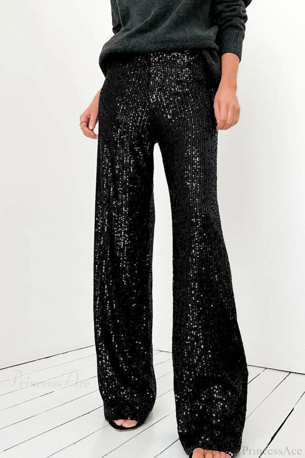 Sequin Long Straight Pants image 9