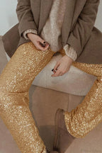 Sequin Long Straight Pants image 3