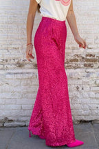 Sequin Long Straight Pants image 13