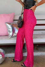 Sequin Long Straight Pants image 12