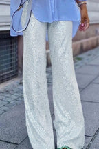 Sequin Long Straight Pants image 5