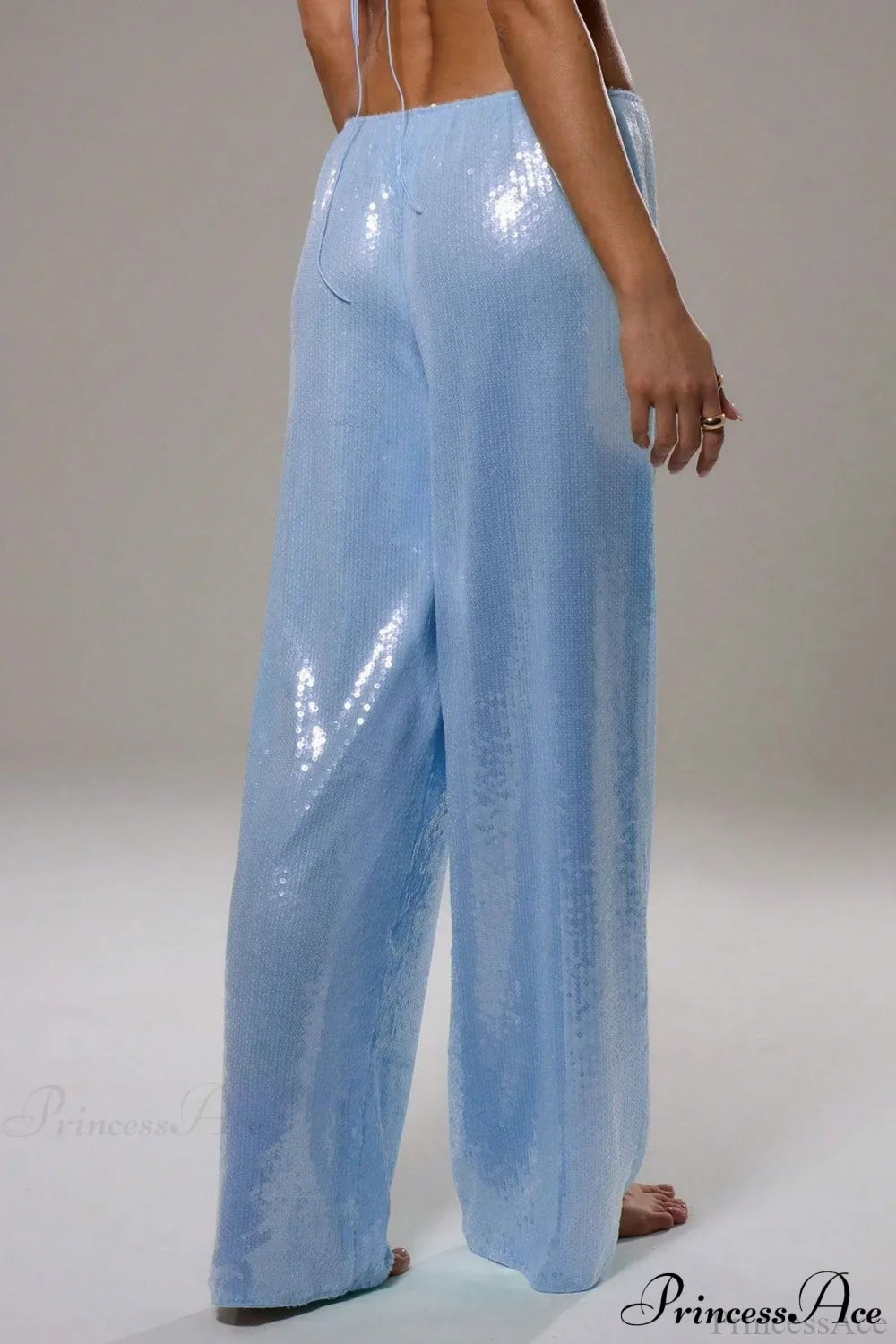 Sequin Loose Wide-Leg Casual Pants image 5