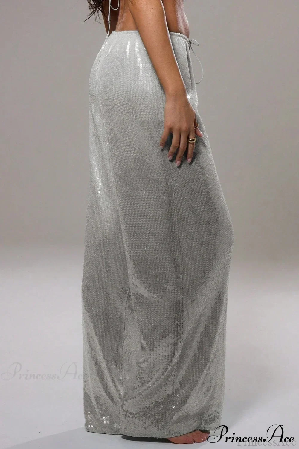 Sequin Loose Wide-Leg Casual Pants image 15