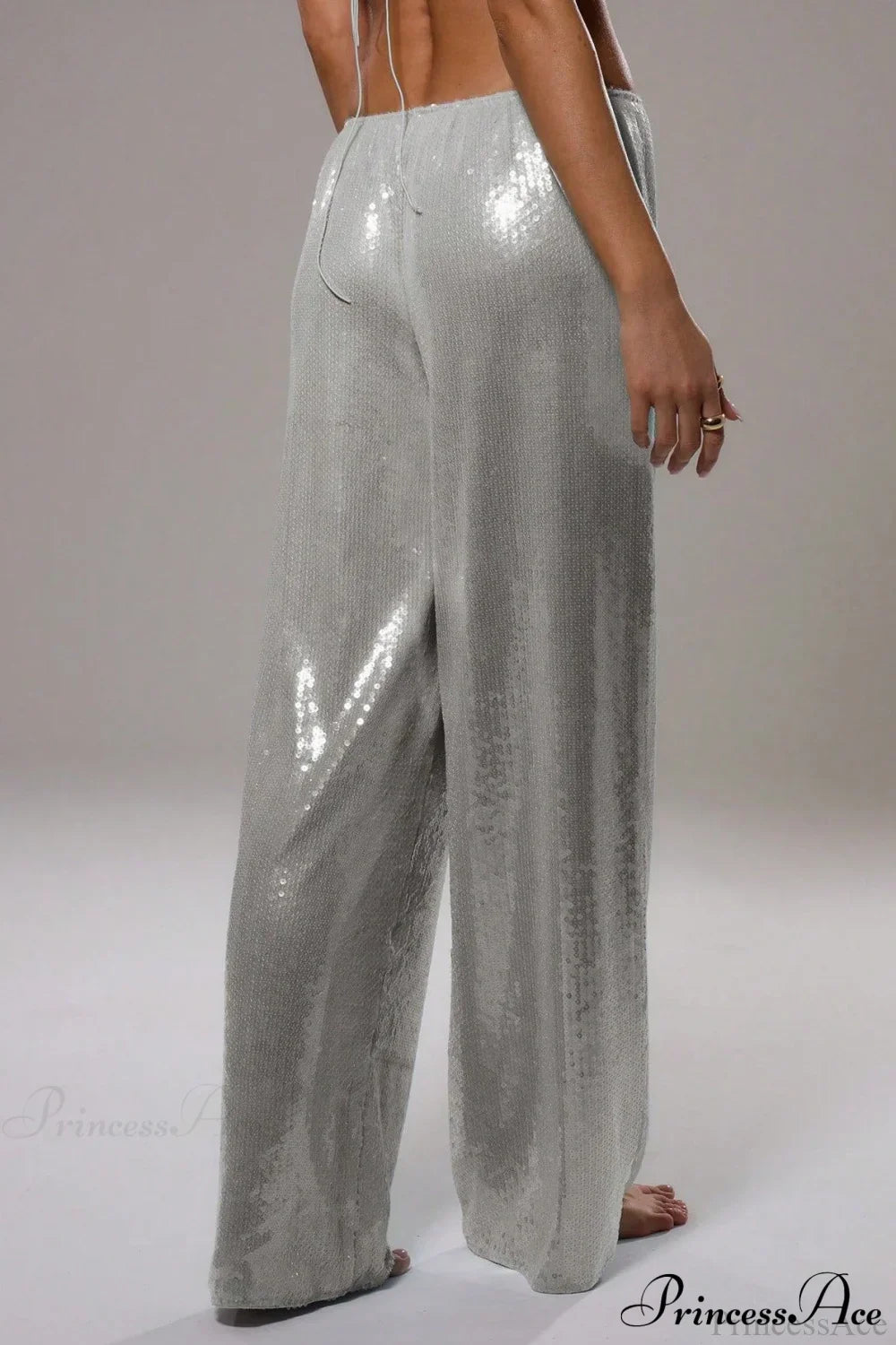 Sequin Loose Wide-Leg Casual Pants image 14