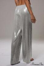 Sequin Loose Wide-Leg Casual Pants image 14