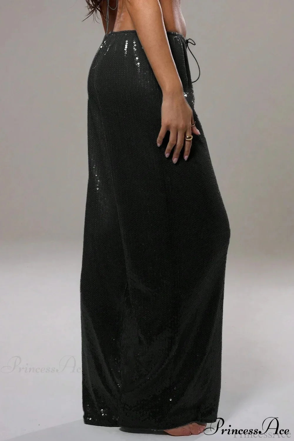 Sequin Loose Wide-Leg Casual Pants image 7