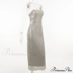Sequin Mesh Stylish Long Dress image 12