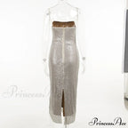 Sequin Mesh Stylish Long Dress image 13