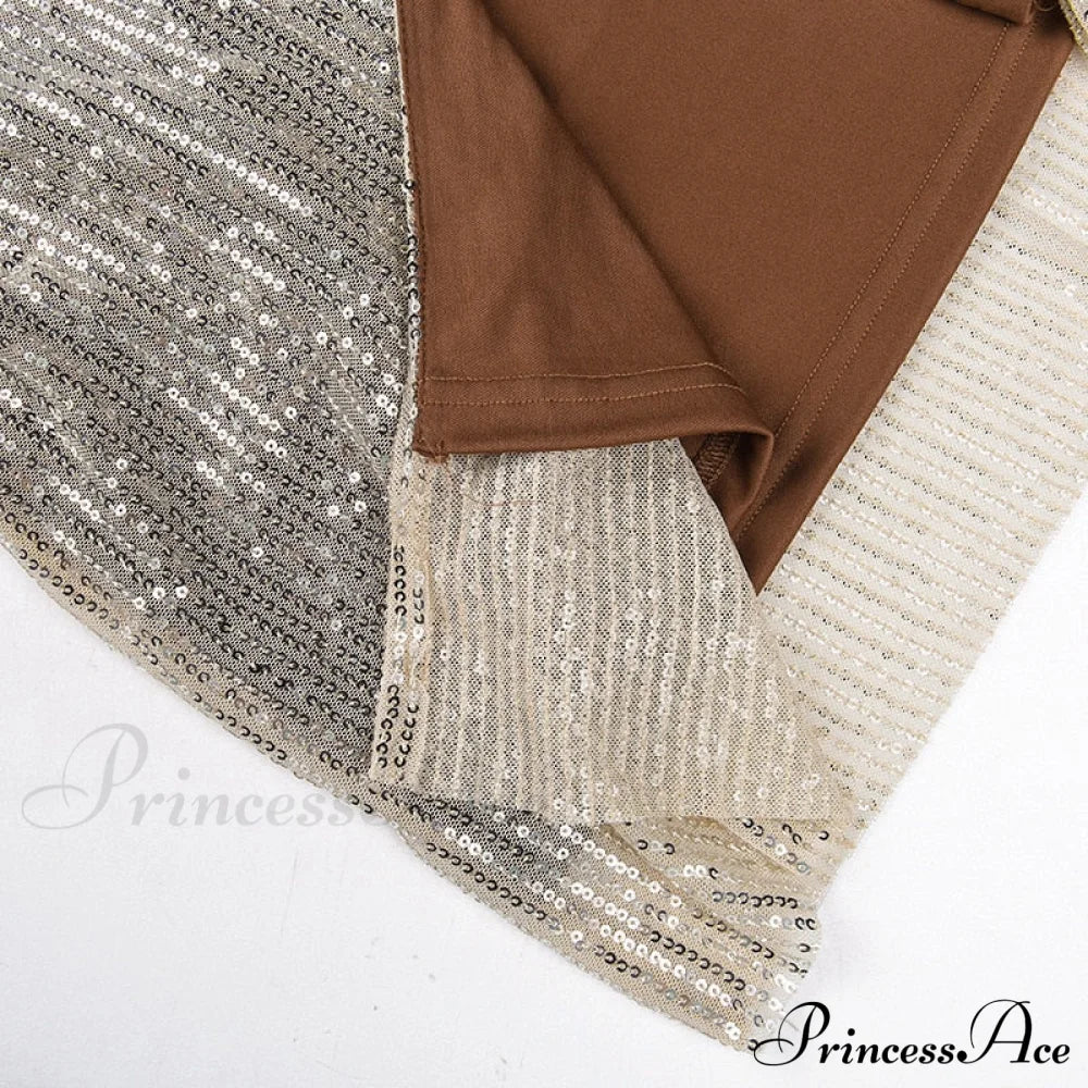 Sequin Mesh Stylish Long Dress image 18