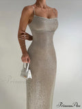 Sequin Mesh Stylish Long Dress image 1