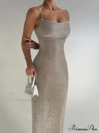 Sequin Mesh Stylish Long Dress image 1
