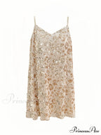 Sequin Slimming Suspender Dress For Women image 2