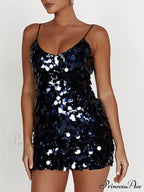 Sequin Strap Stylish Party Mini Dress image 10
