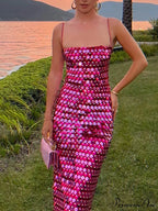 Sequin Versatile Stylish Irregular Midi Dress image 1