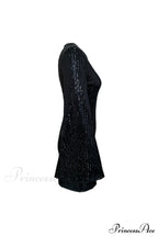 Sequins Flare Sleeve Dress image 5