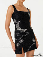 Sequins Sleeveless A-line Mini Dress image 3