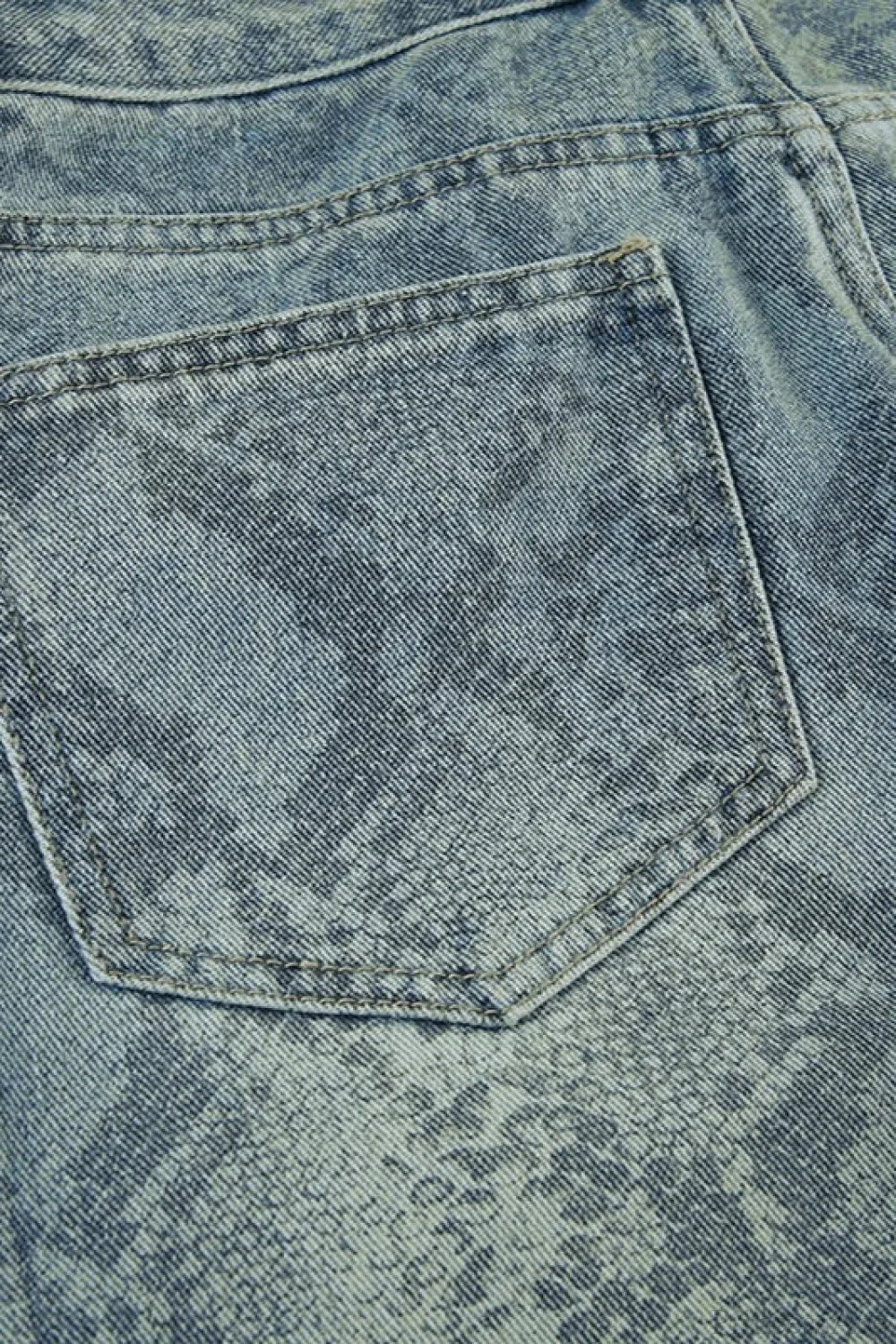Serpentine Print Low Waist Straight Leg Jeans image 6