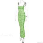 Sexy Backless Slimming Beach Floral Dress image 7