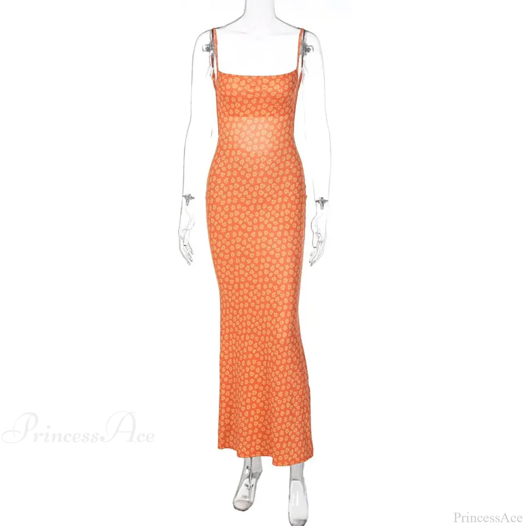 Sexy Backless Slimming Beach Floral Dress image 8