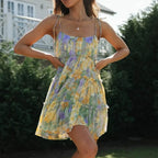 Sexy Chiffon Ruffle Floral Suspender Sundress image 2