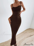 Sexy Draped Sleeveless Spaghetti Strap Midi Dress image 3