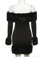 Sexy Elegant Fluffy Glamorous Strapless Mini Party Dress image 6
