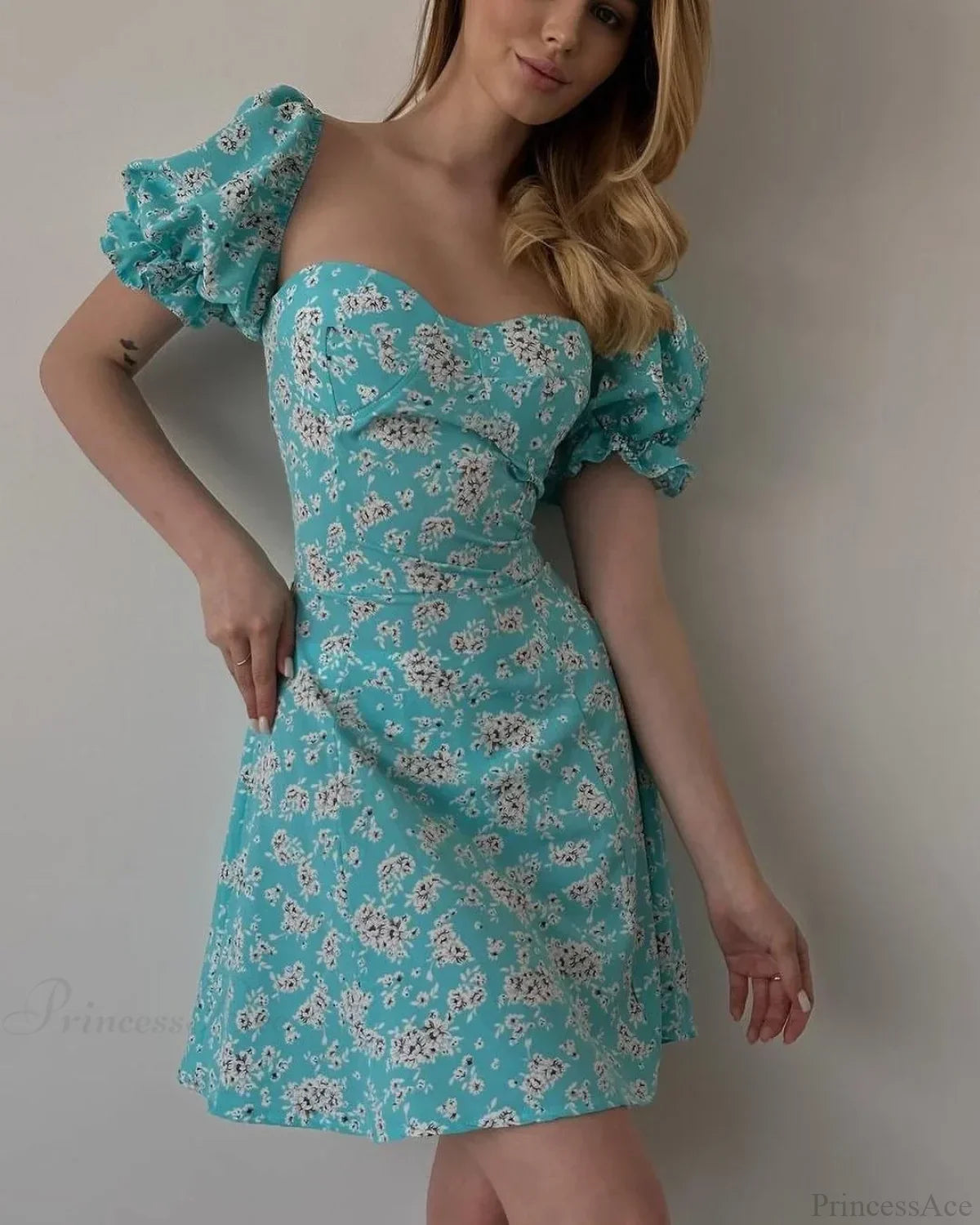 Sexy Floral Print Wrap Floral Dress image 12