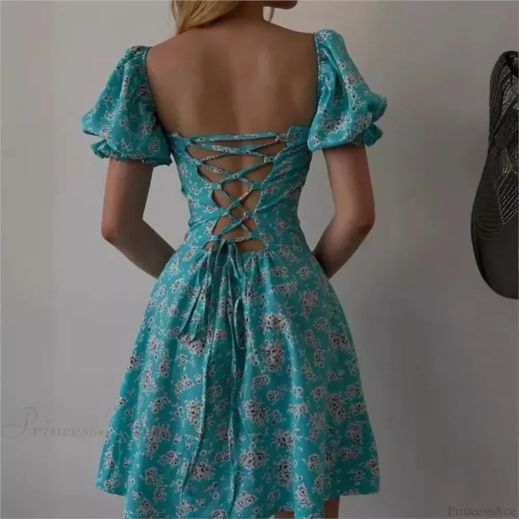 Sexy Floral Print Wrap Floral Dress image 4