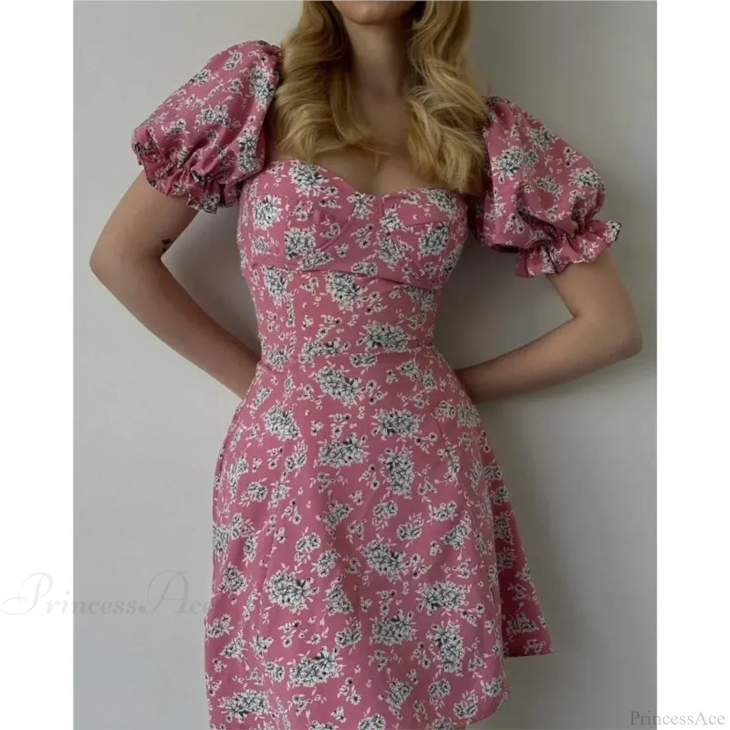 Sexy Floral Print Wrap Floral Dress image 1