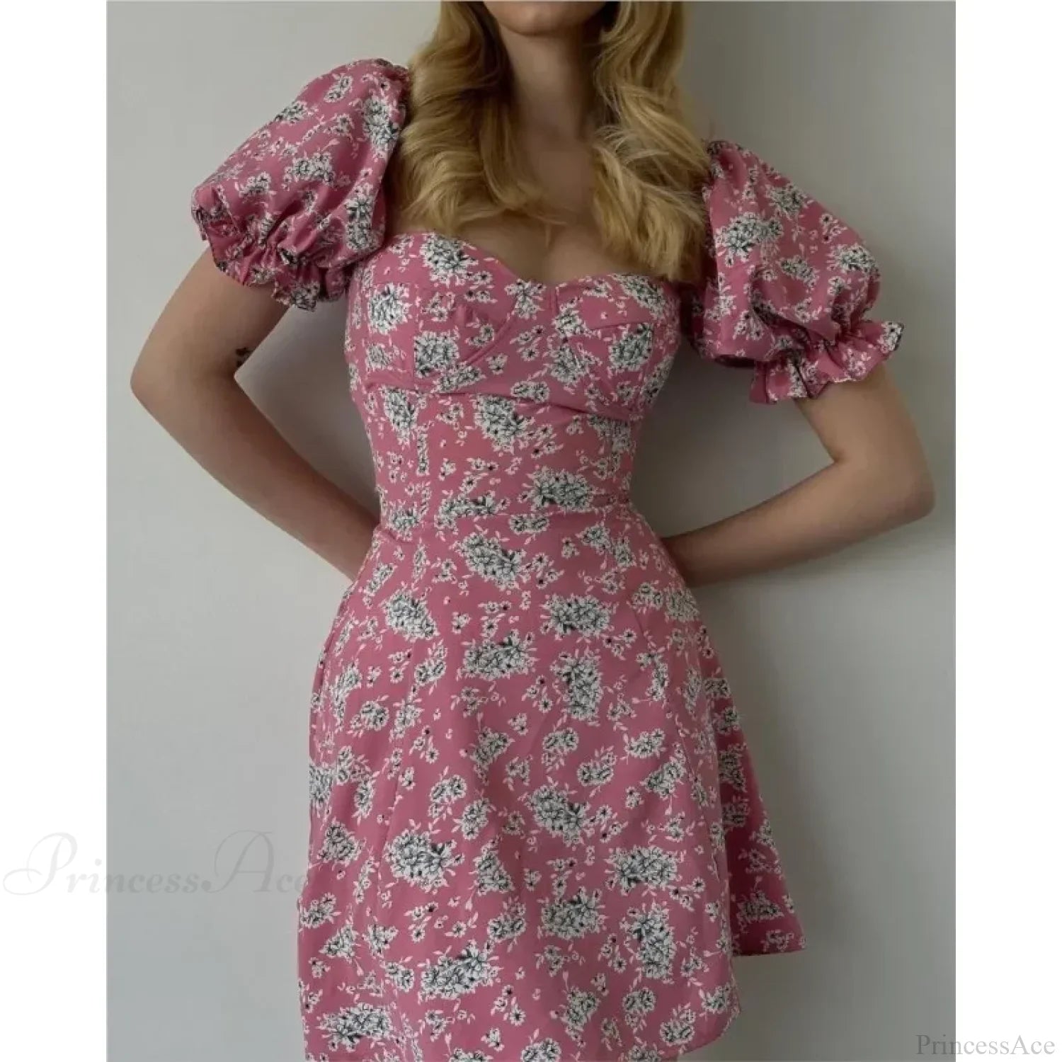 Sexy Floral Print Wrap Floral Dress image 1