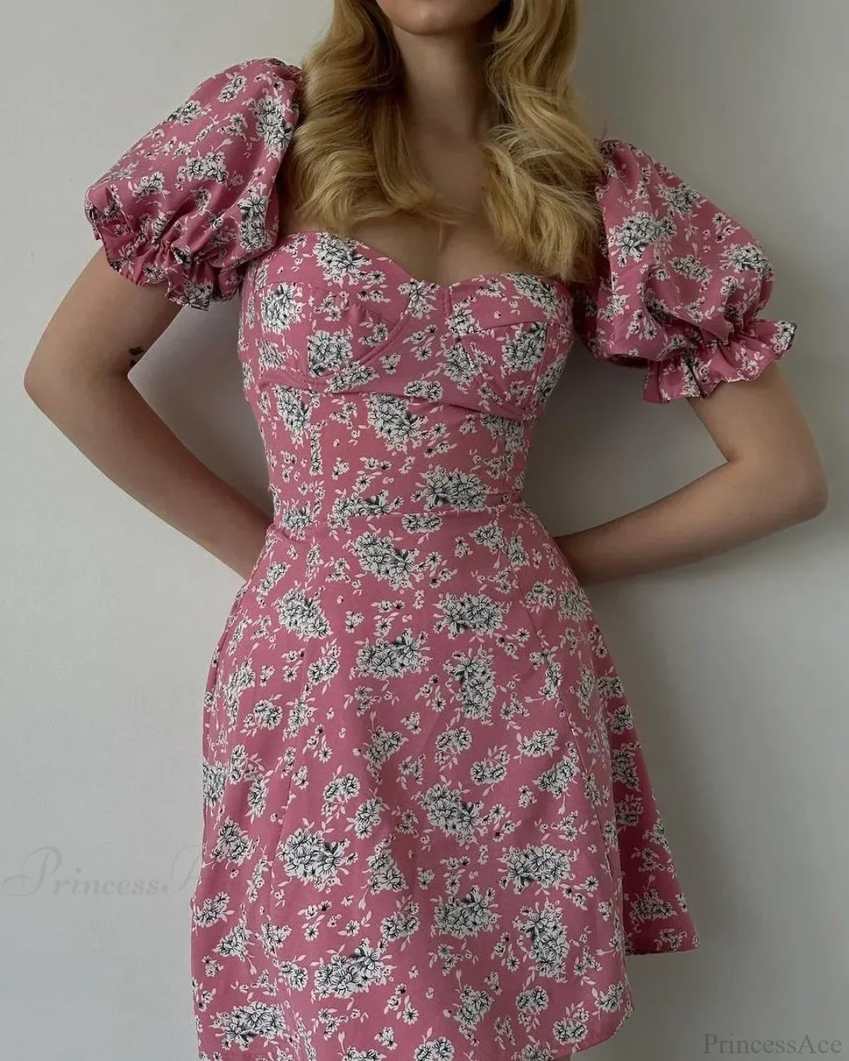 Sexy Floral Print Wrap Floral Dress image 8