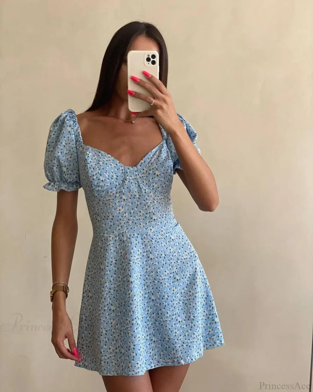 Sexy Floral Print Wrap Floral Dress image 7