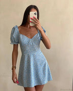 Sexy Floral Print Wrap Floral Dress image 7