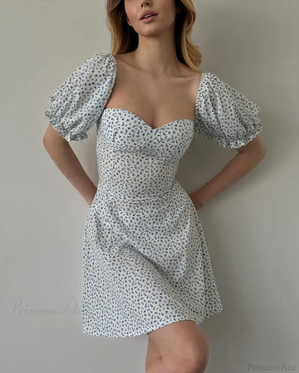 Sexy Floral Print Wrap Floral Dress image 9