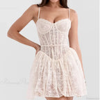 Sexy Lace Sling Low Waist Floral Dress image 1