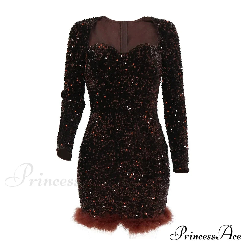 Sexy Luxury High Trendy Waist Short Dress image 13