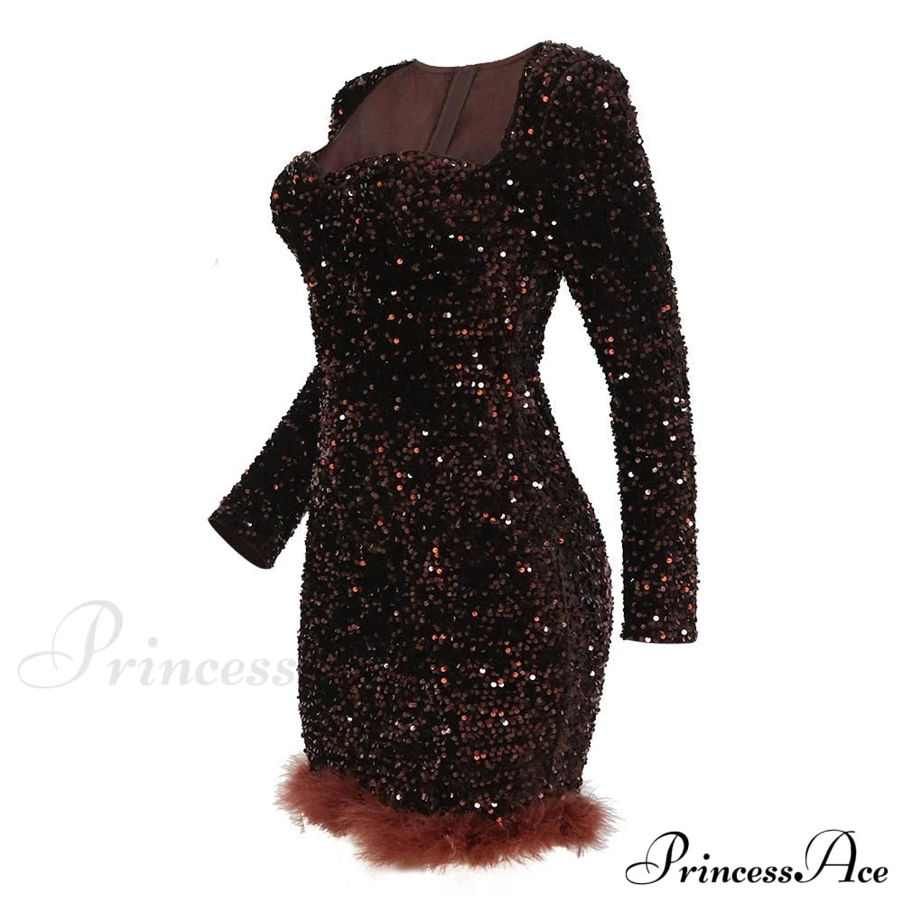 Sexy Luxury High Trendy Waist Short Dress image 14