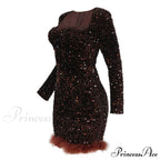 Sexy Luxury High Trendy Waist Short Dress image 14