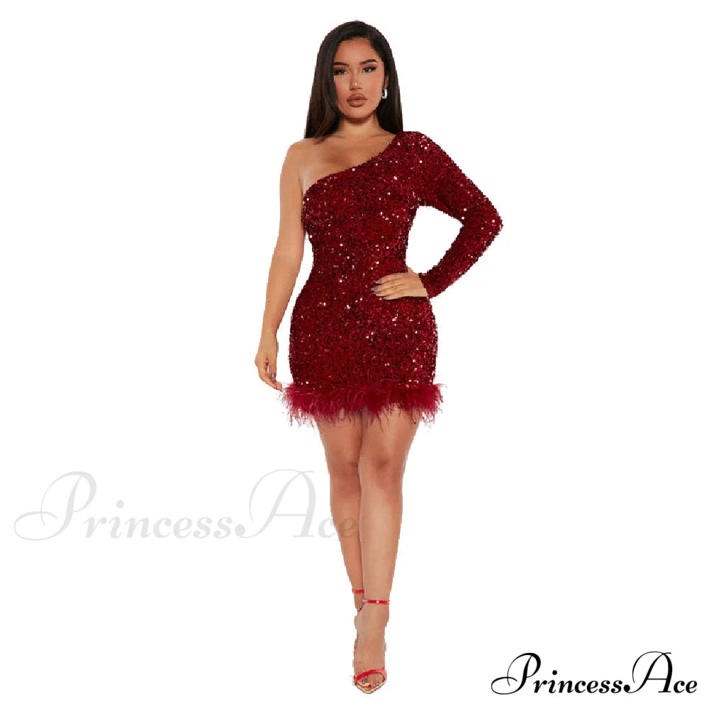 Sexy Luxury High Trendy Waist Short Dress image 9