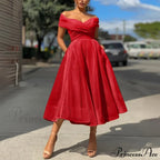 Sexy Off Shoulder Wedding Party Elegant Fashion Dress image 3