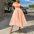 Sexy Off Shoulder Wedding Party Elegant Fashion Dress image 4