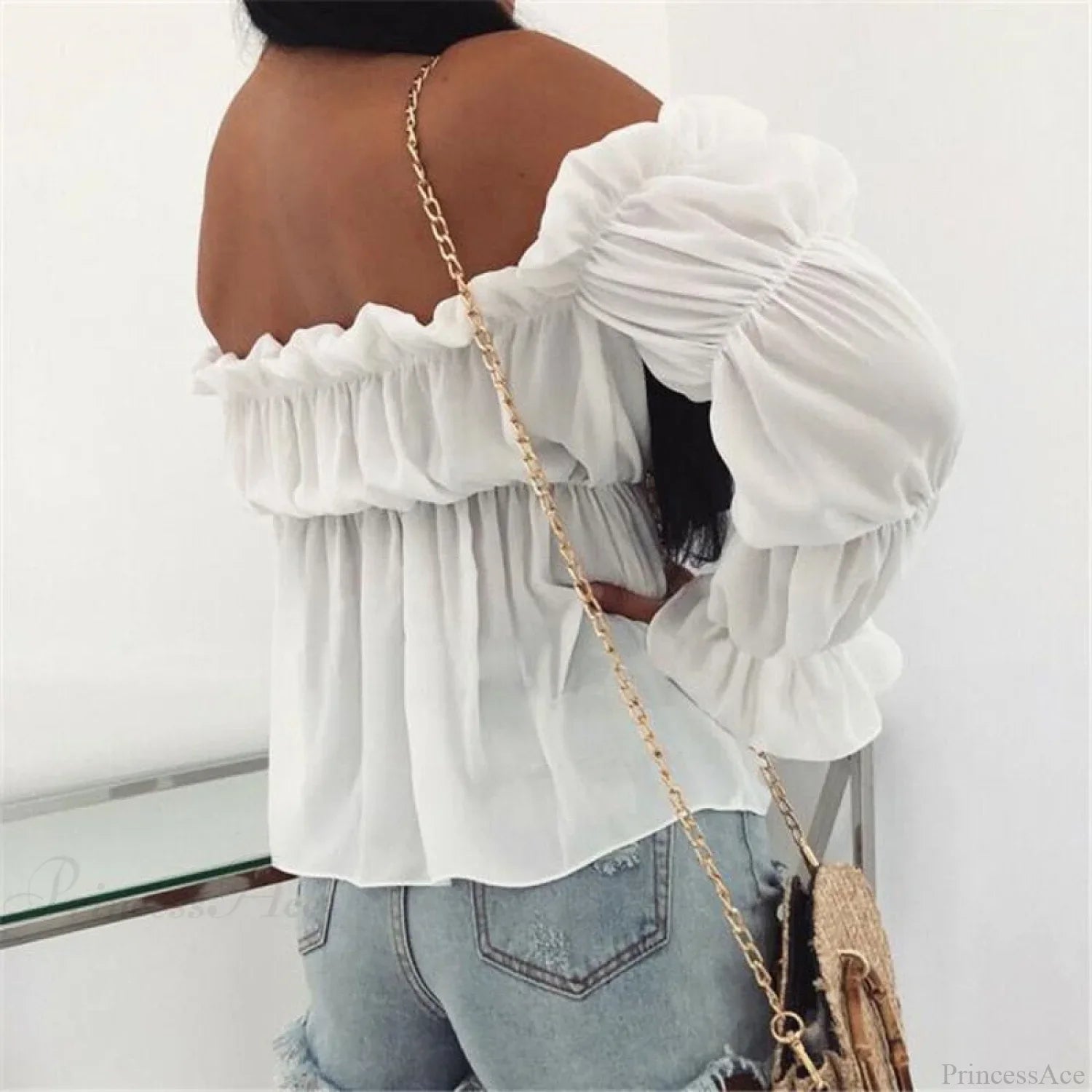 Sexy Shirt New Office Street Tops and Blouses image 3